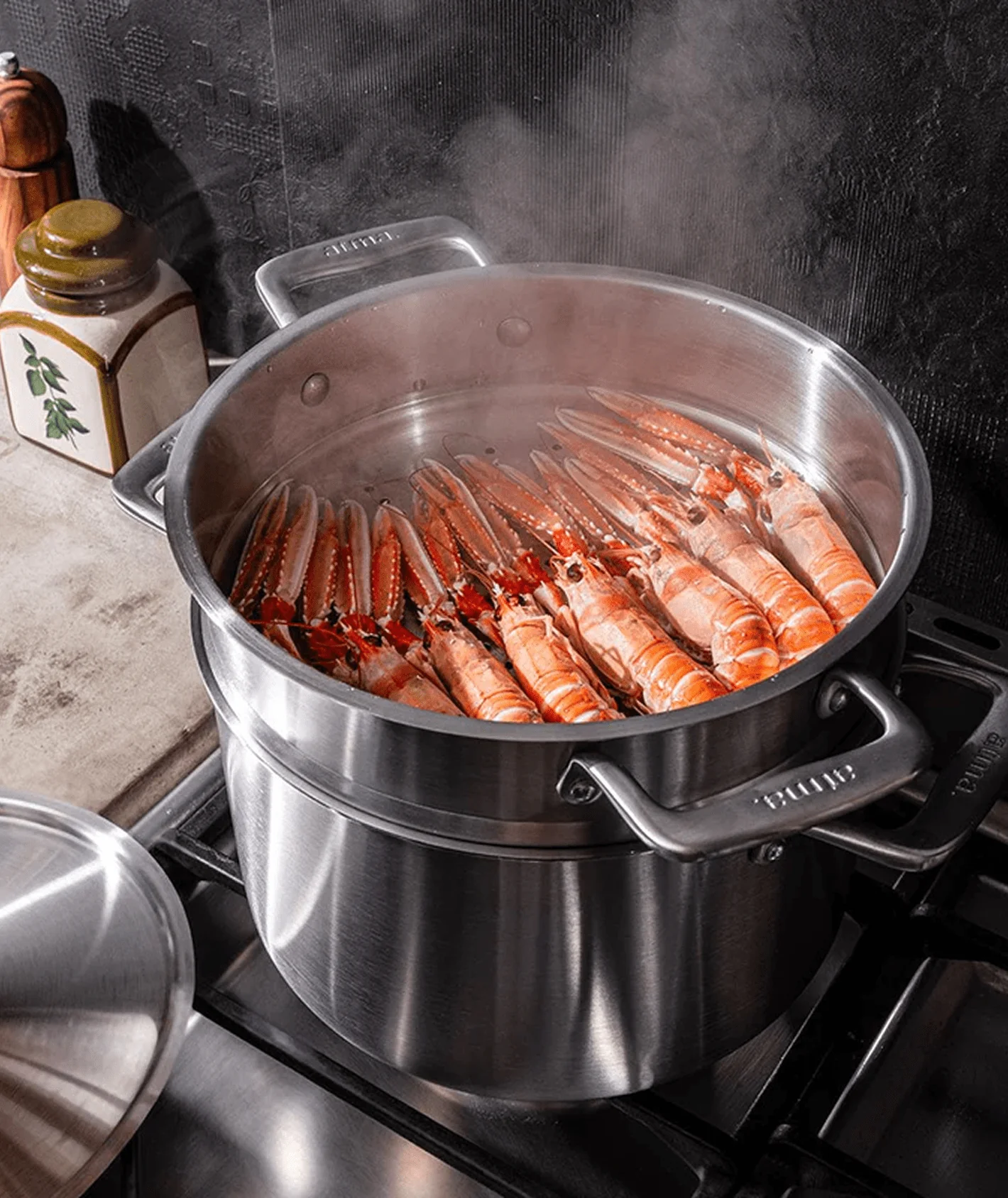 Batterie de cuisine en inox, 15 pièces - Image 7