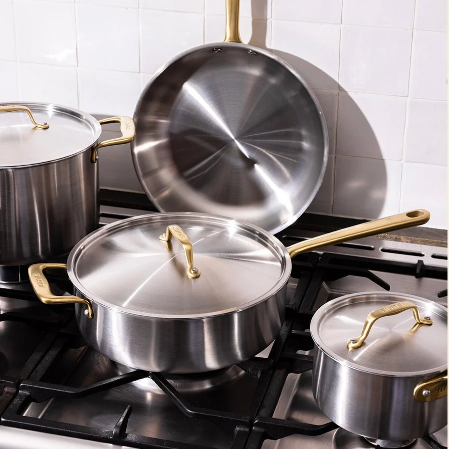 La sauteuse idéale en inox, manche doré - 26 cm (Édition limitée) - Image 3