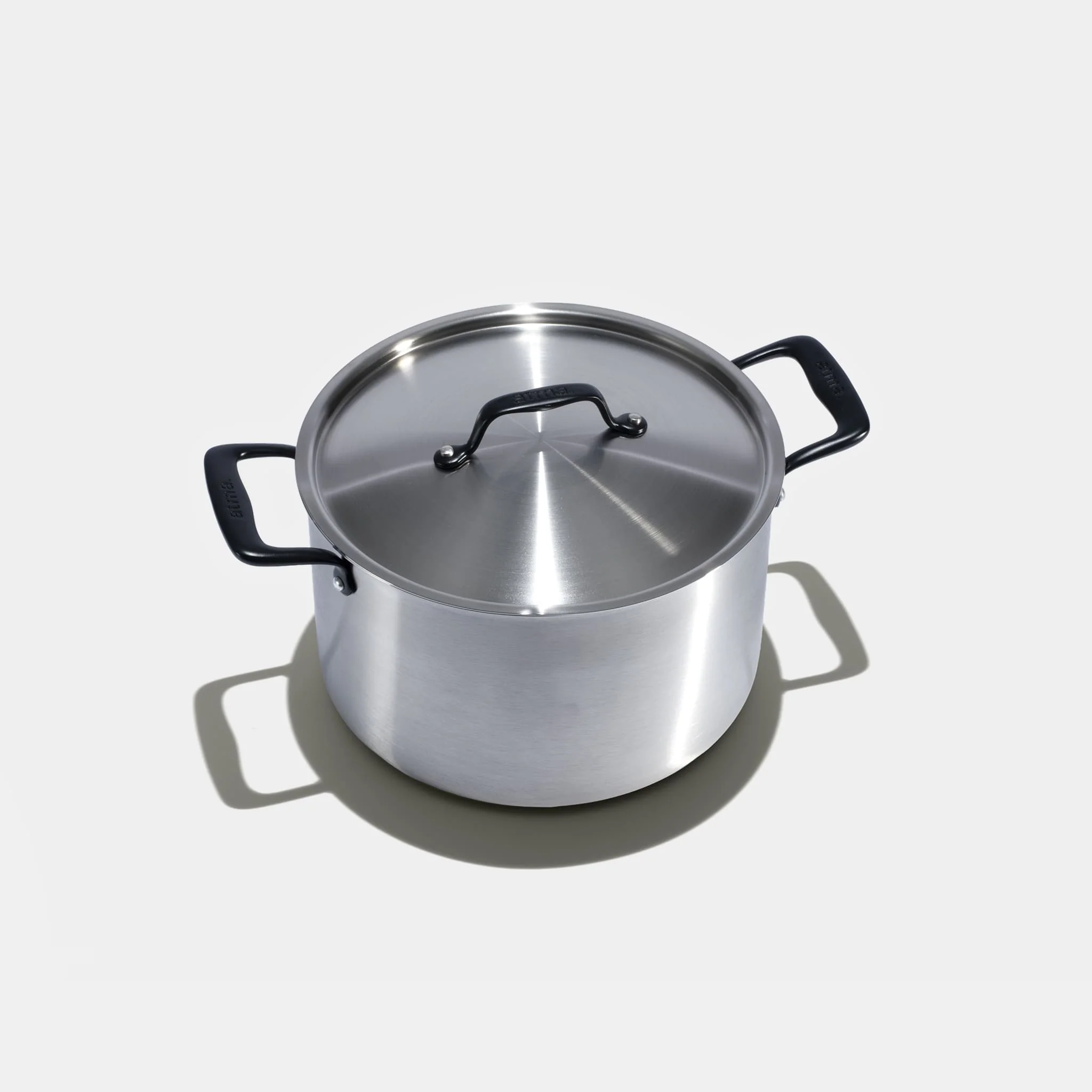 Le grand faitout en inox, poignées noires - 24 cm - Image 3