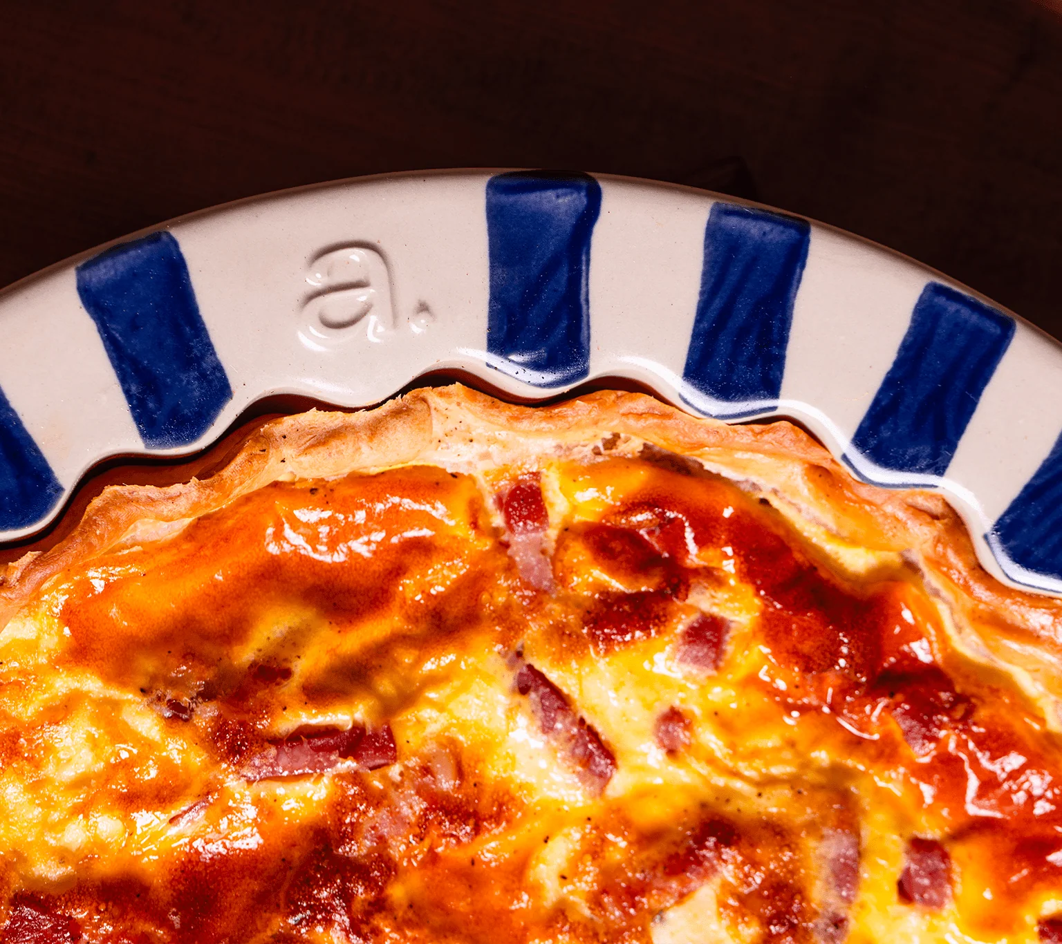Le plat à tarte, en bleu nuit - Image 4