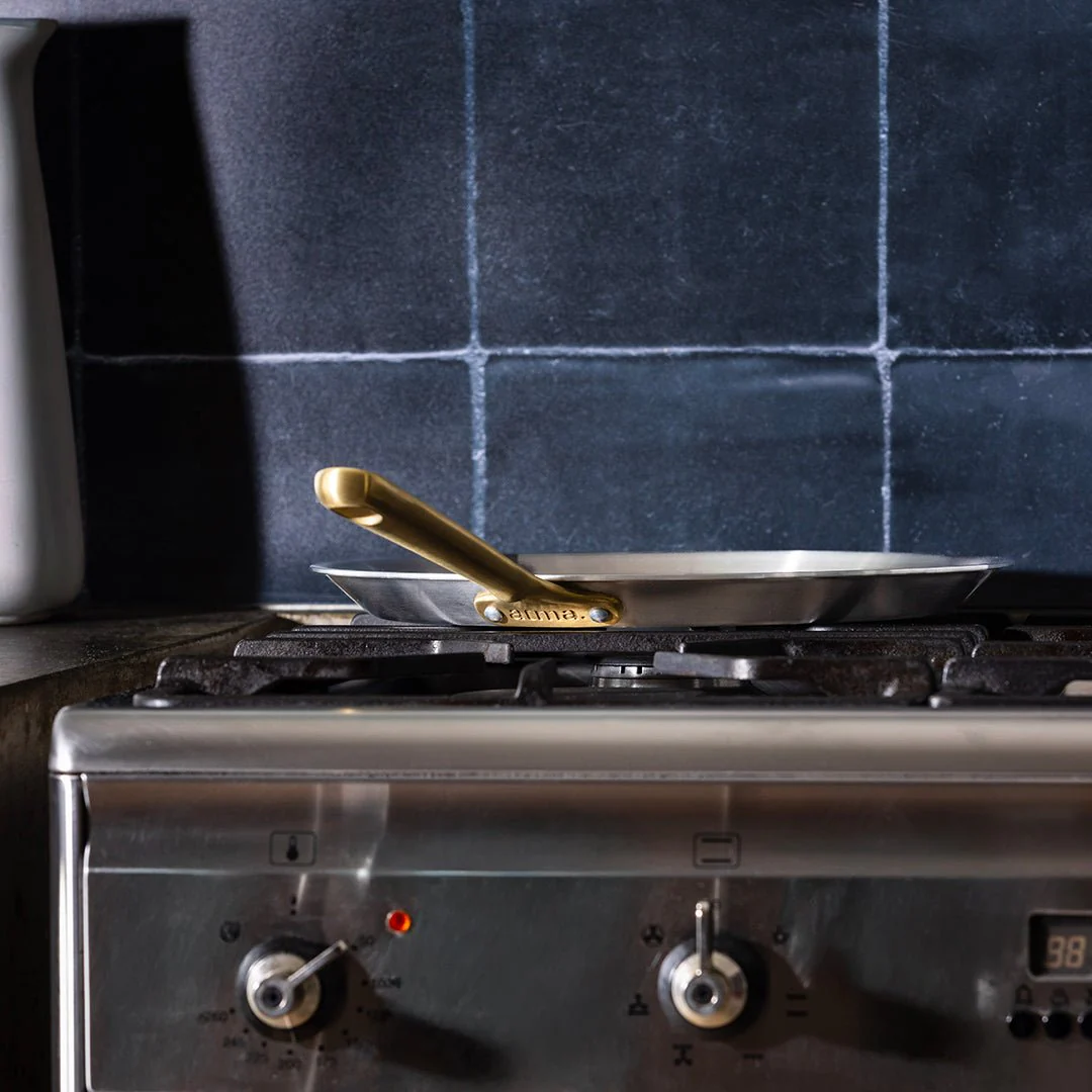 L'indispensable crêpière en inox, manche doré - Image 5